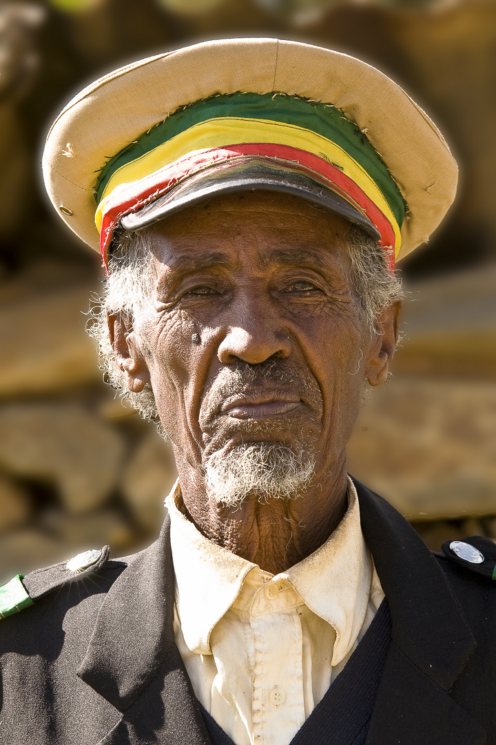 Der Wächter vom Stelenpark in Axum / Äthiopien