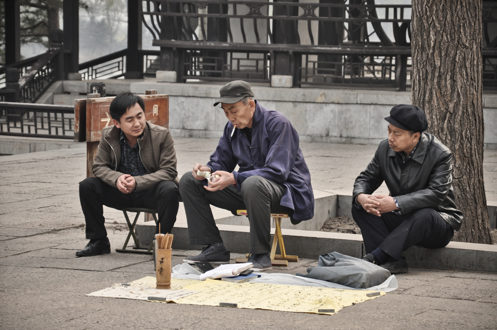 Der Wahrsager und seine Bodyguards - China Shanxi Provinz Taiyuan