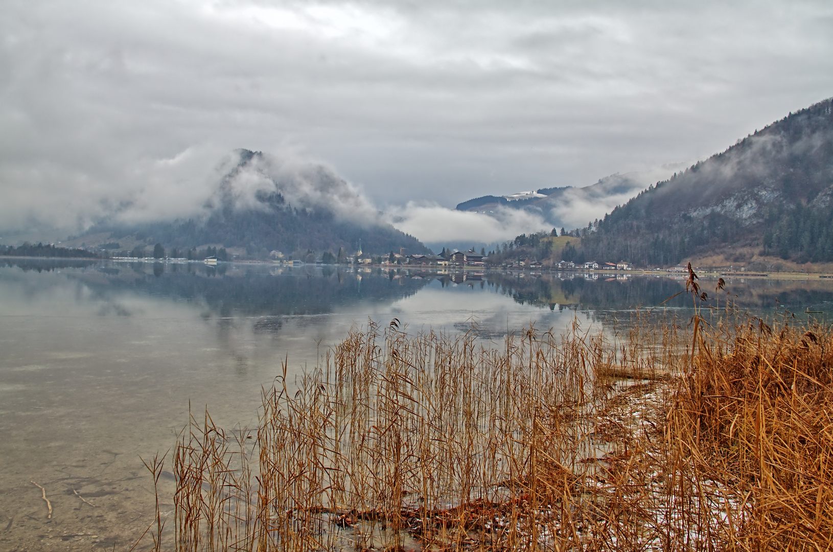 Der Walchsee am 1. Weihnachtstag 2016