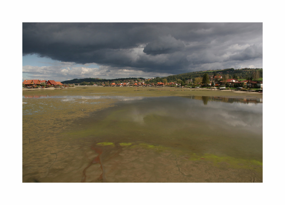 der Waldschacher See ohne Wasser