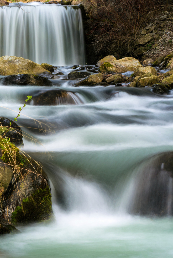 Der Waltnerbach in der Abenddämmerung