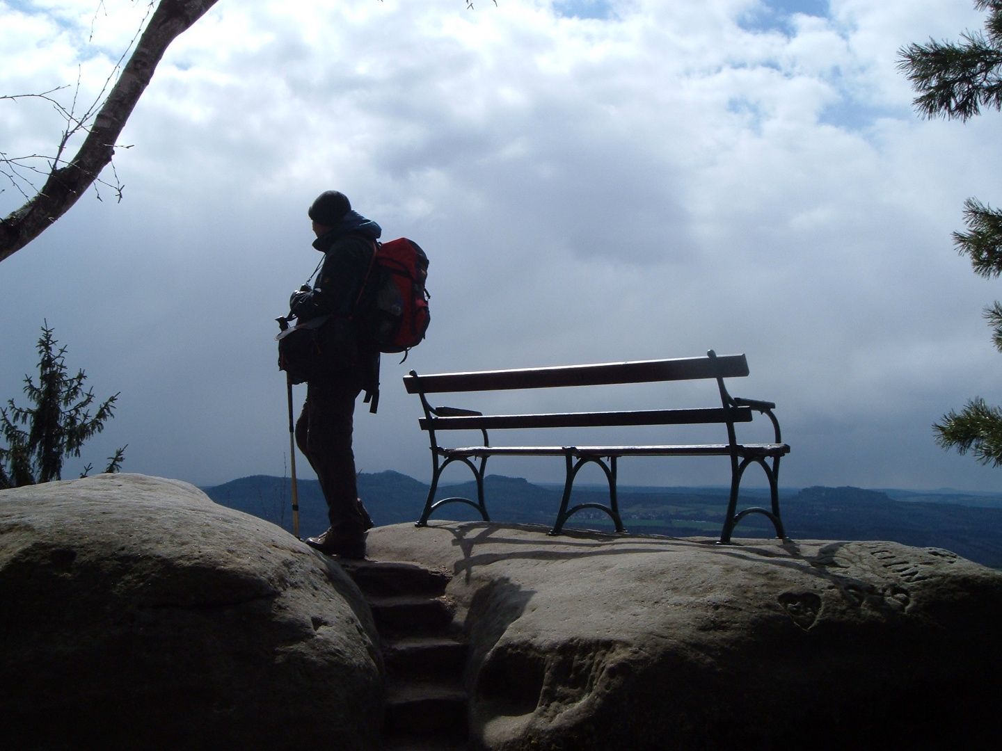 Der Wanderer über dem Wolkenmeer