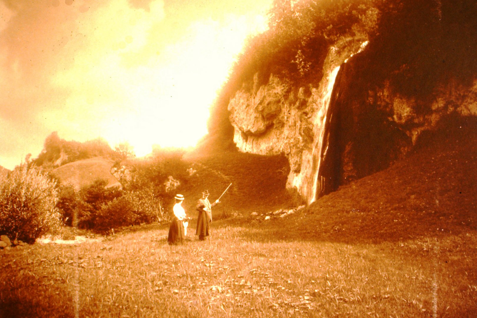 Der wandernde Wasserfall bei Üxheim-Nohn, 1906