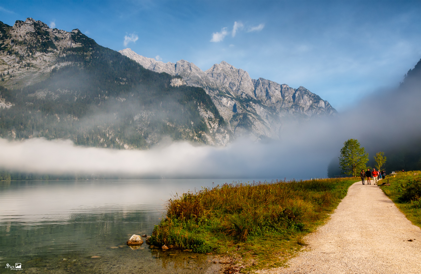 Der Wanderweg vom Königssee (links) zum Obersee - Bayern518