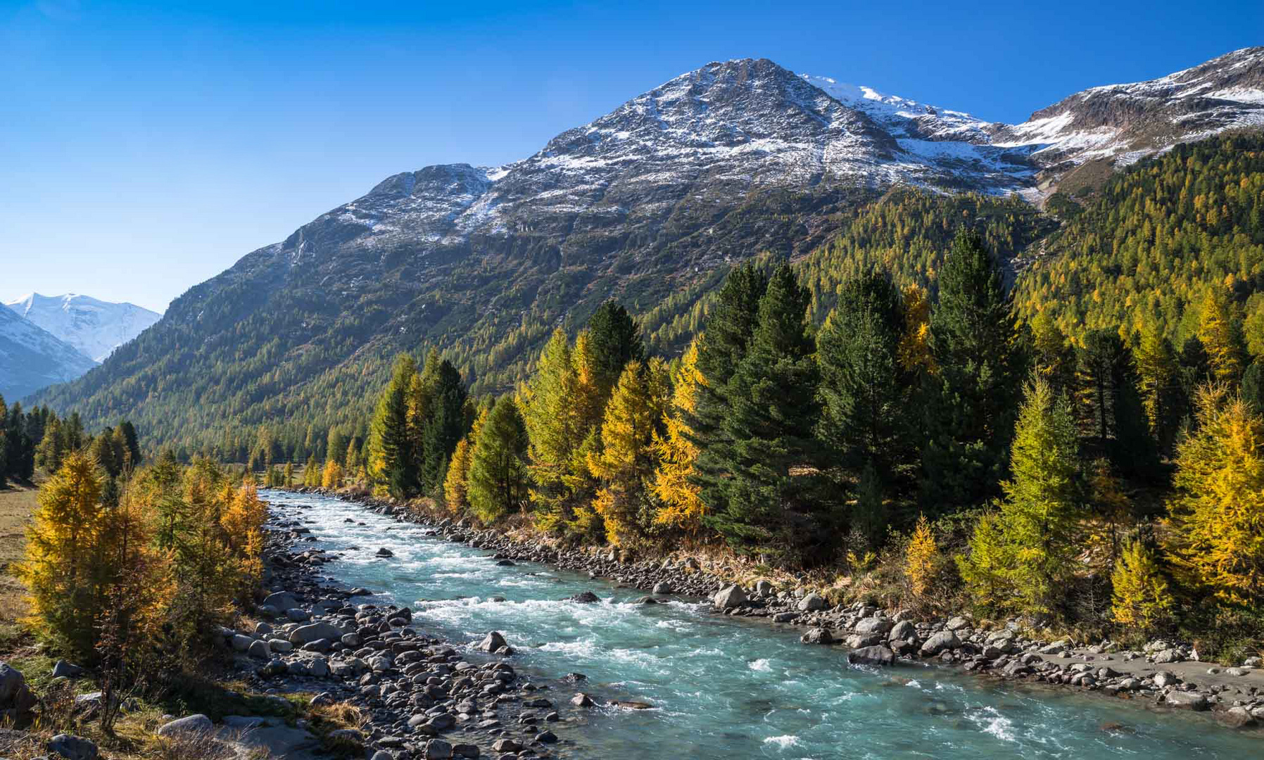 Der warme Herbst und der kühle Ova da Bernina