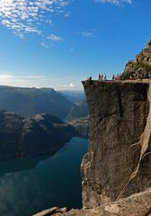 Der warscheinlich spektakulärste Felsvorsprung Norwegens