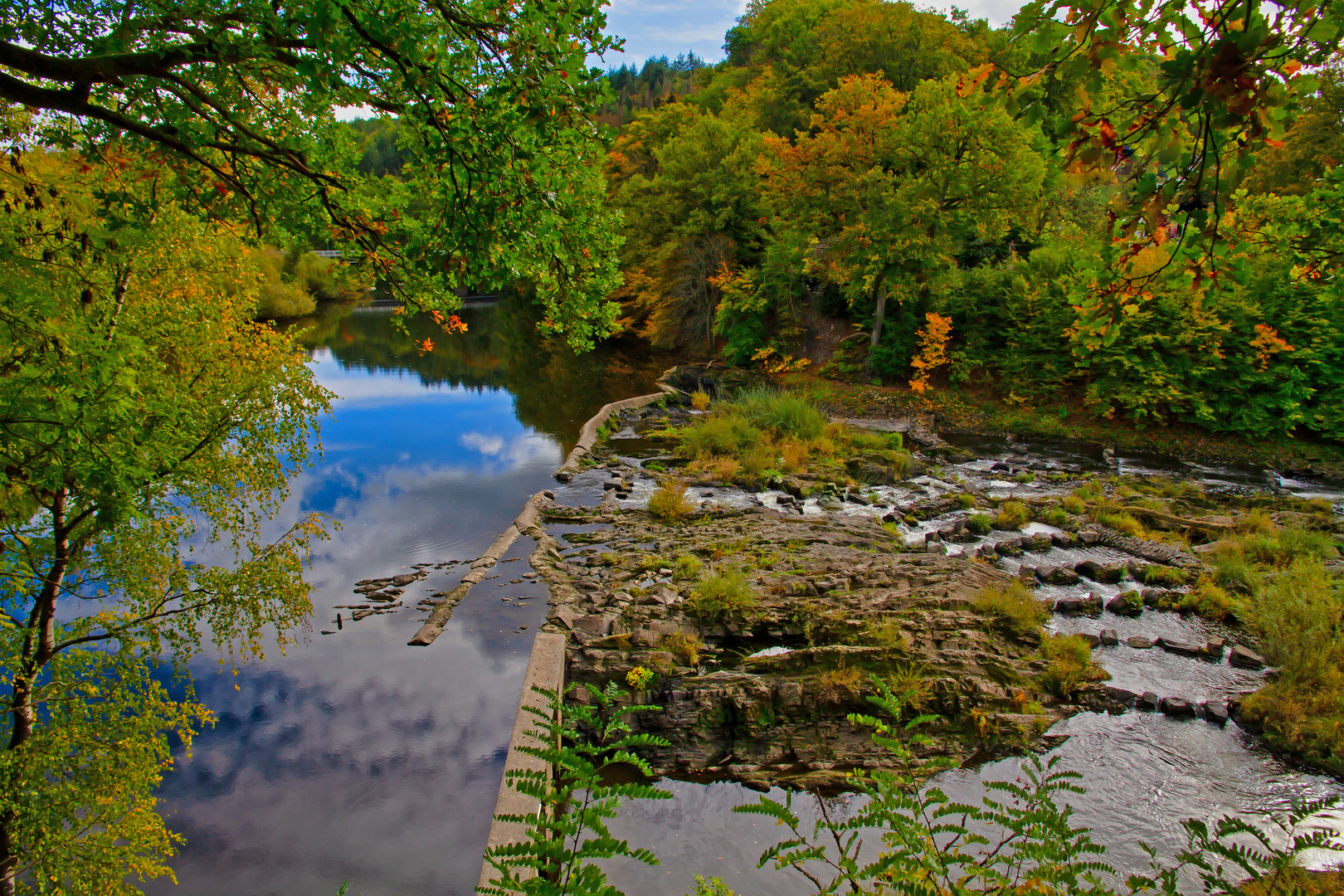 Der Wasserfall an der Sieg