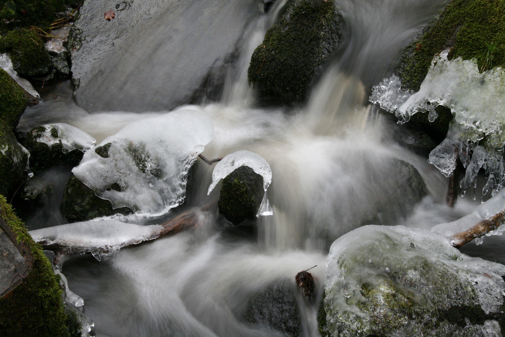 Der Wasserfall im Winter 2