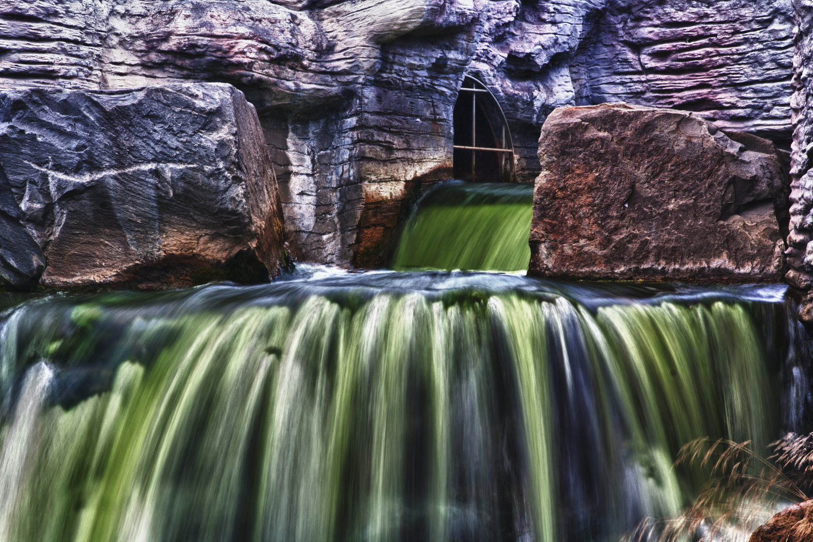 Der Wasserfall im Zoom