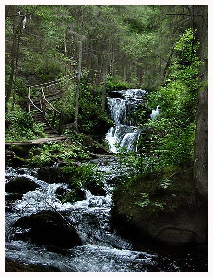 Der Wasserfall in Zeutschach