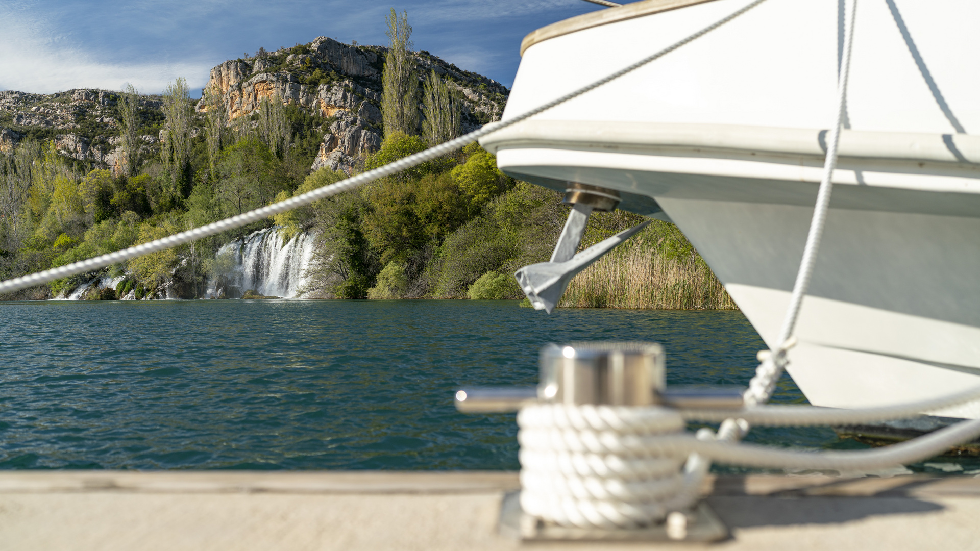 Der Wasserfall Roški Slap bei Skradin