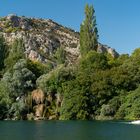 Der Wasserfall Roški Slap im Spätsommer