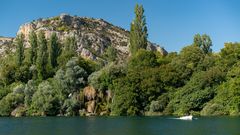 Der Wasserfall Roški Slap im Spätsommer