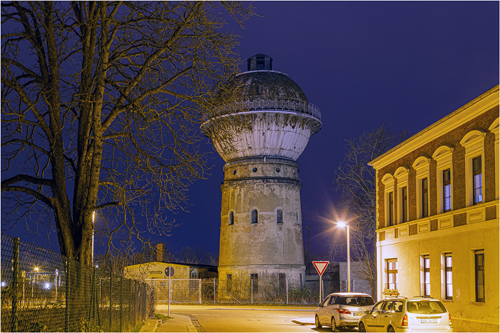 Der Wasserturm am Bahnhof Aschersleben