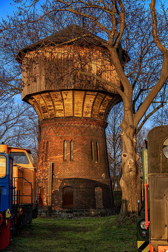 Der Wasserturm der Aschersleber Eisenbahnfreunde...