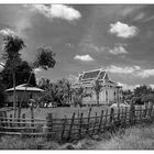 Der Wat in Lumphat (B/W) - Ratanakiri, Kambodscha