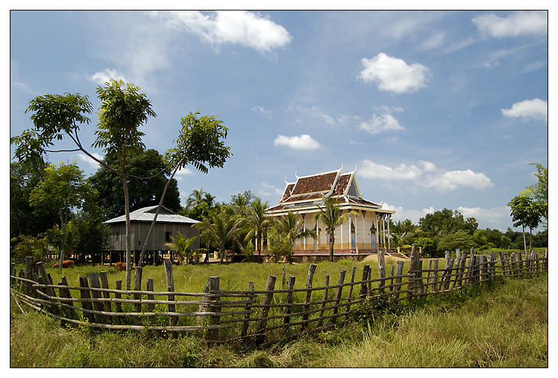 Der Wat in Lumphat - Ratanakiri, Kambodscha