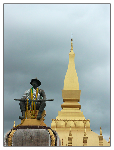 Der Wat That Luang - Vientiane, Laos