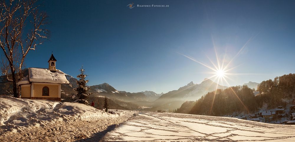 der Watzmann im letzten Licht