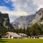 Der Watzmann in den Wolken