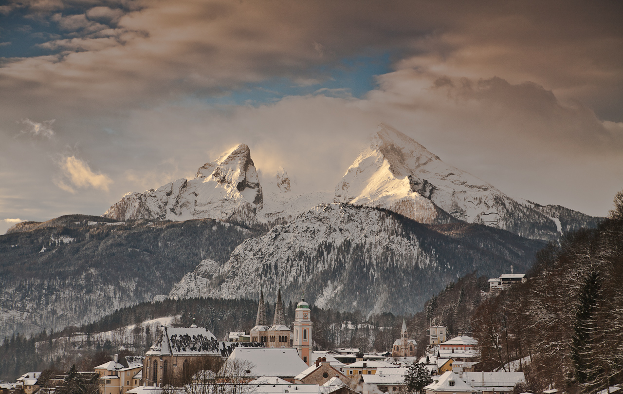 Der Watzmann thront über Berchtesgaden