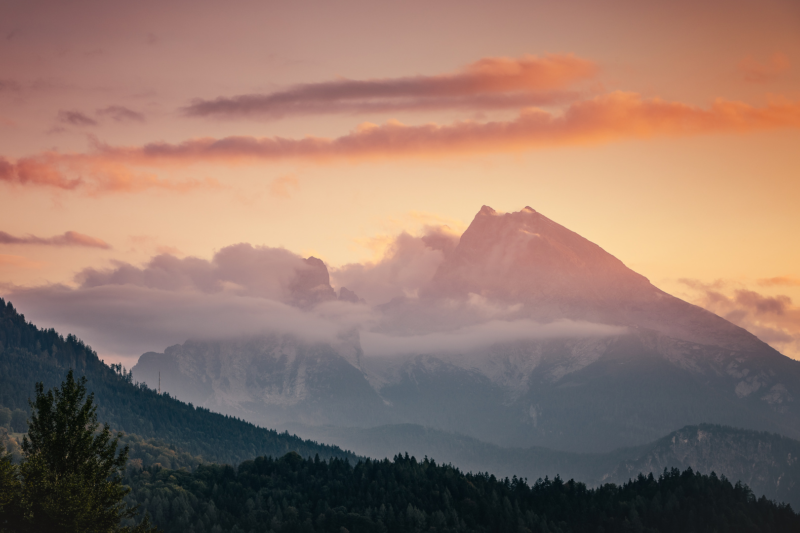 Der Watzmann zur goldenen Abendstunde