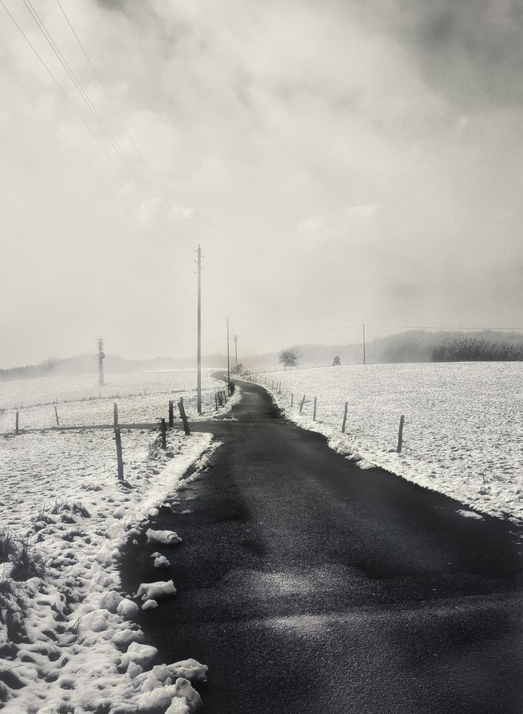 Der Weg (72); ......wieder etwas Schnee........