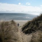 Der Weg durch die Dünen an die Ostsee in Bunken / DK