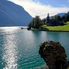 Der Weg geht am Westufer des Achensee entlang