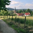 Der Weg hinunter zum Dorf 