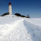 der Weg im Schnee 