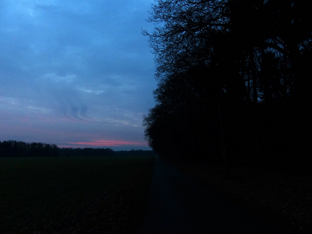 Der Weg immer weiter, auch wenn es dunkel ist