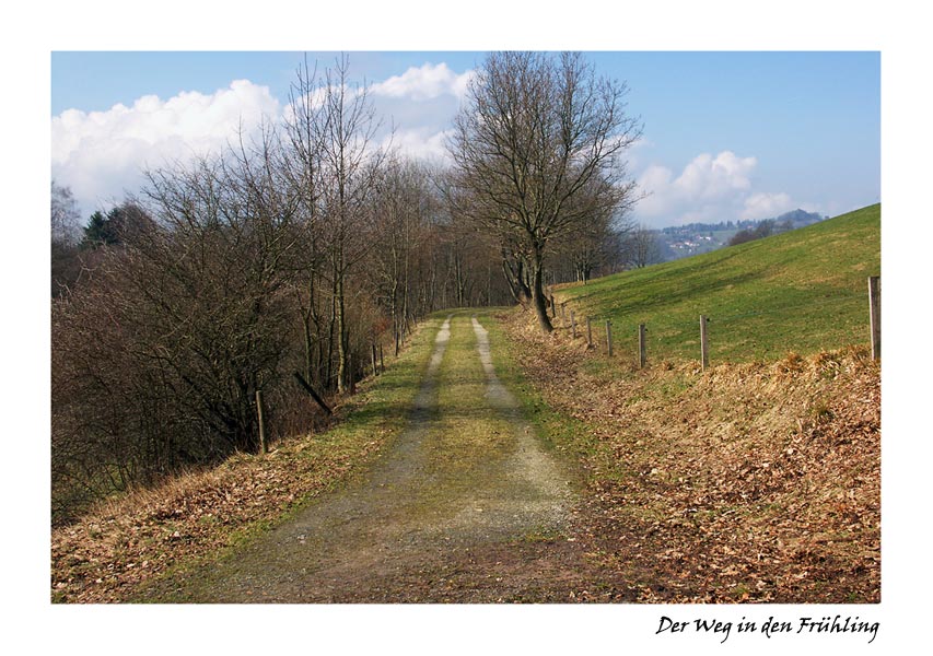 Der Weg in den Frühling