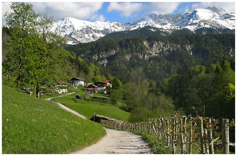 Der Weg in die Berge!