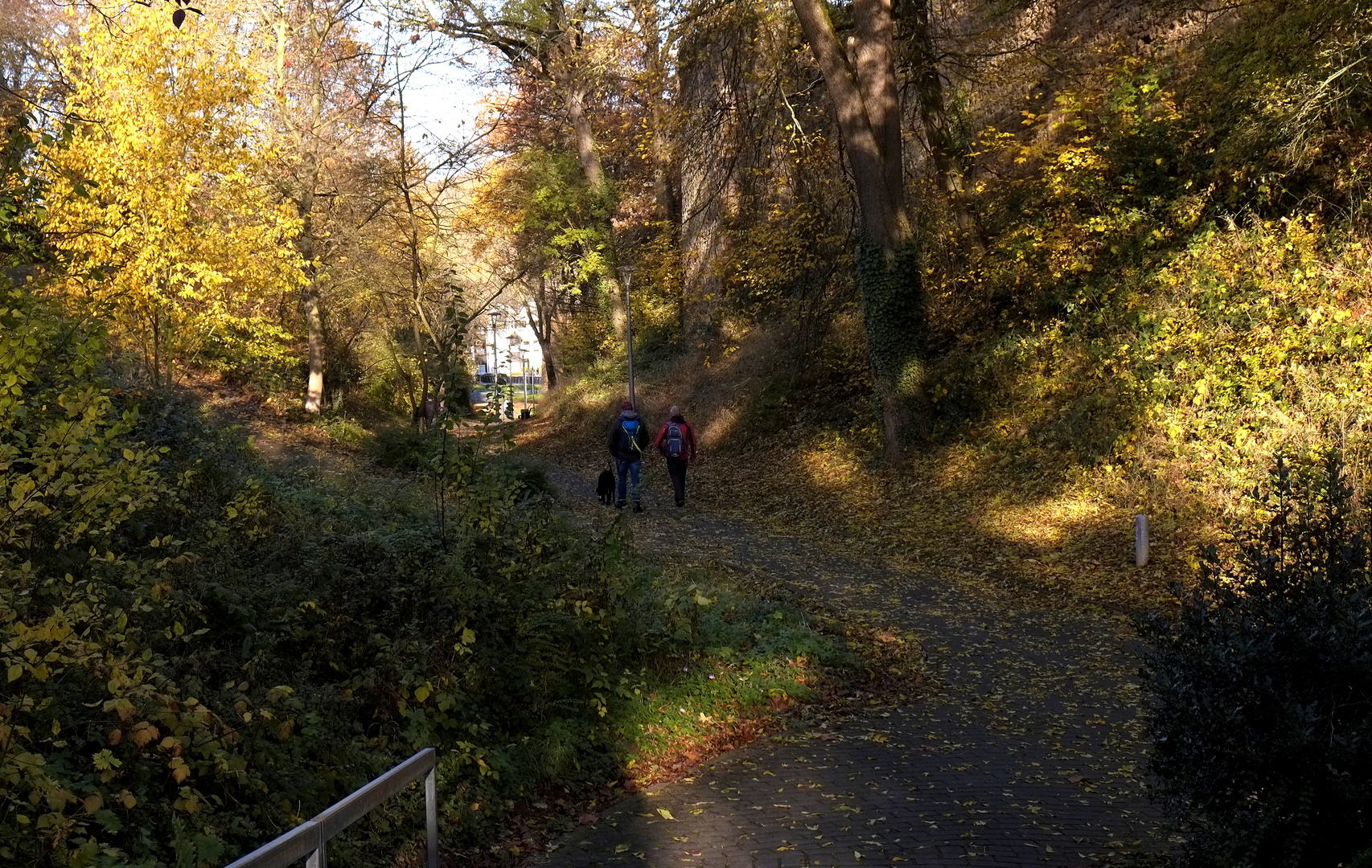 der Weg in die Stadt