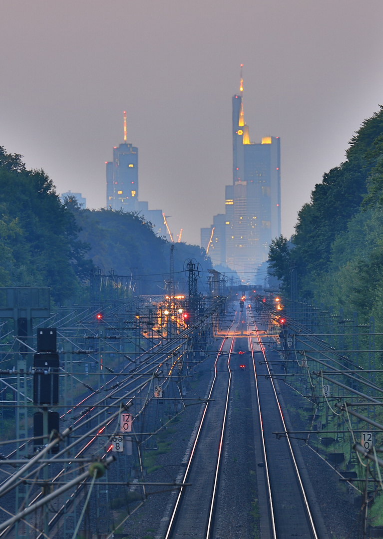 Der Weg ins Frankfurter Bankenviertel