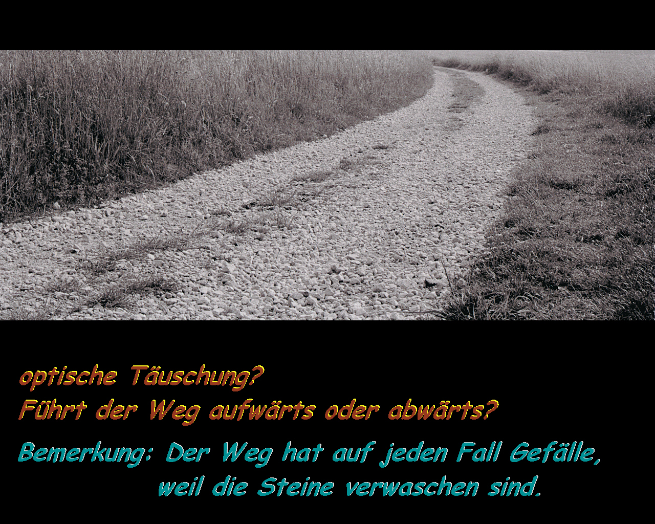 "Der Weg ist das Ziel" (Laoste)