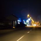 Der Weg nach Gau Bickelheim bei Nacht