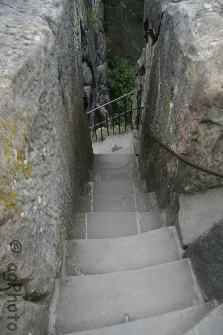 der Weg nach unten