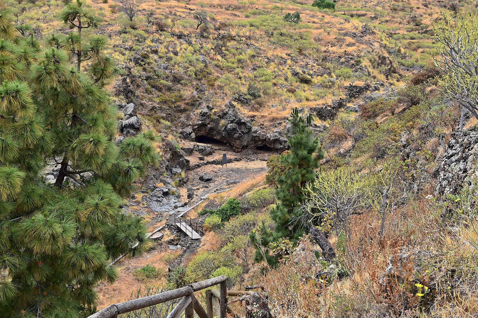 Der Weg zu den Petroglyphen in El Paso / La Palma