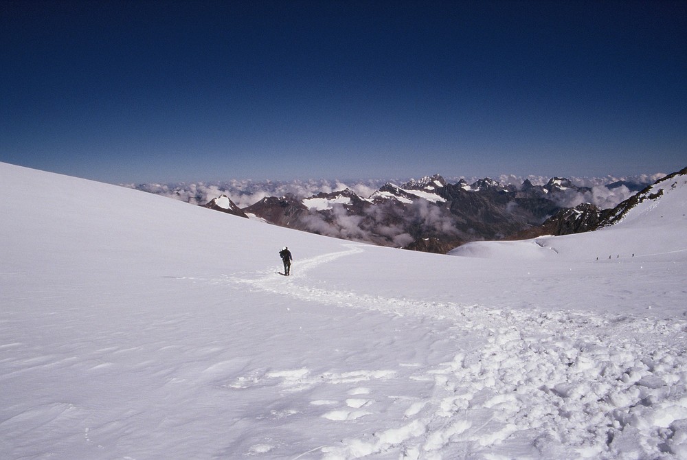Der Weg zu Wildspitze 3.774 m