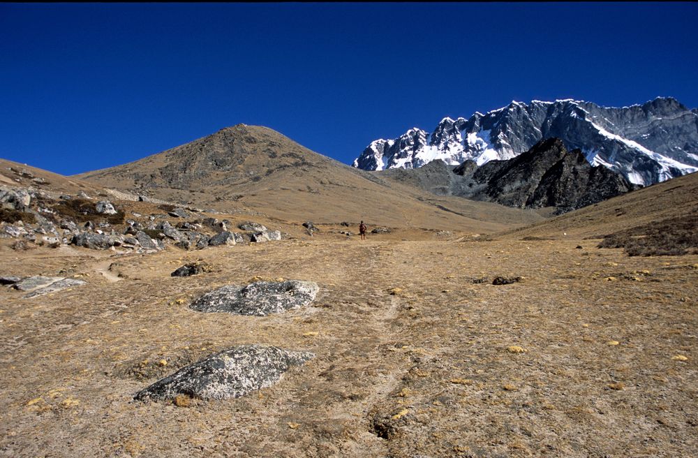 Der Weg zum Gipfel des Chukhung Ri (5546m) ist lang