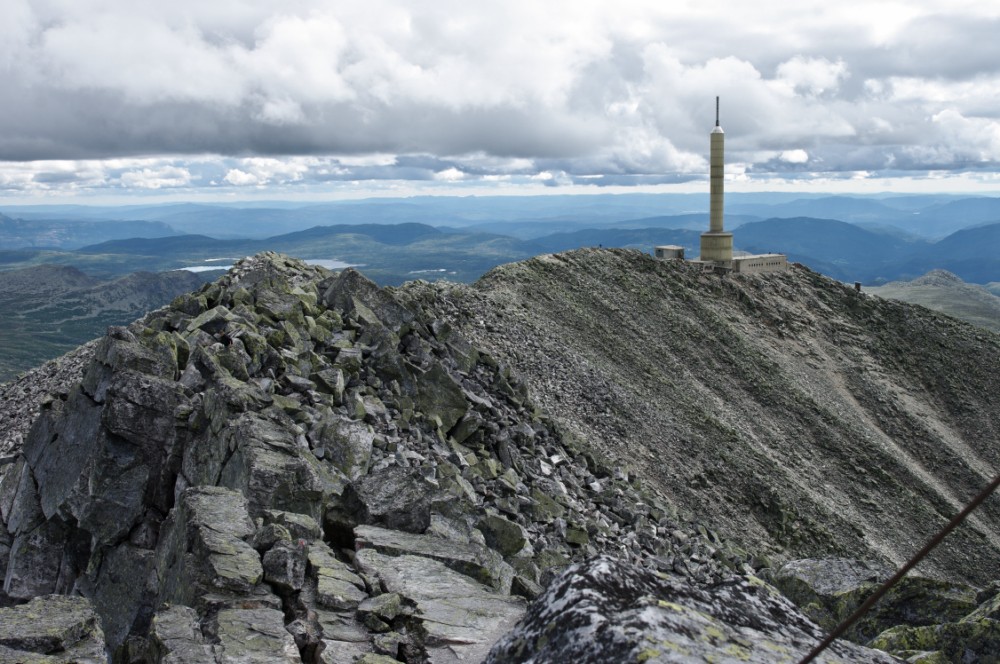 Der Weg zum Gipfel des Gaustatoppen (Rückblickend)