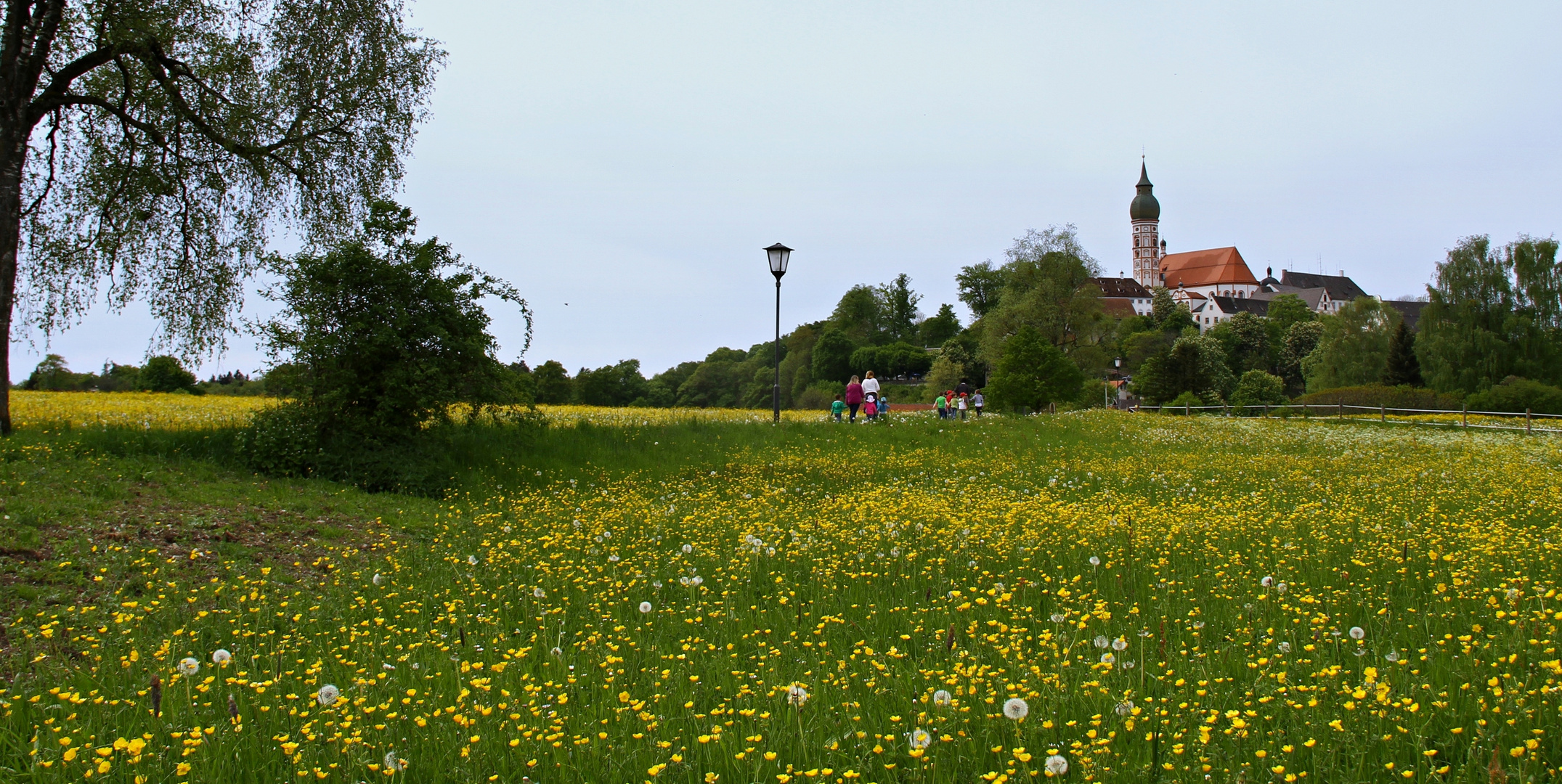 Der Weg zum Kloster Andechs