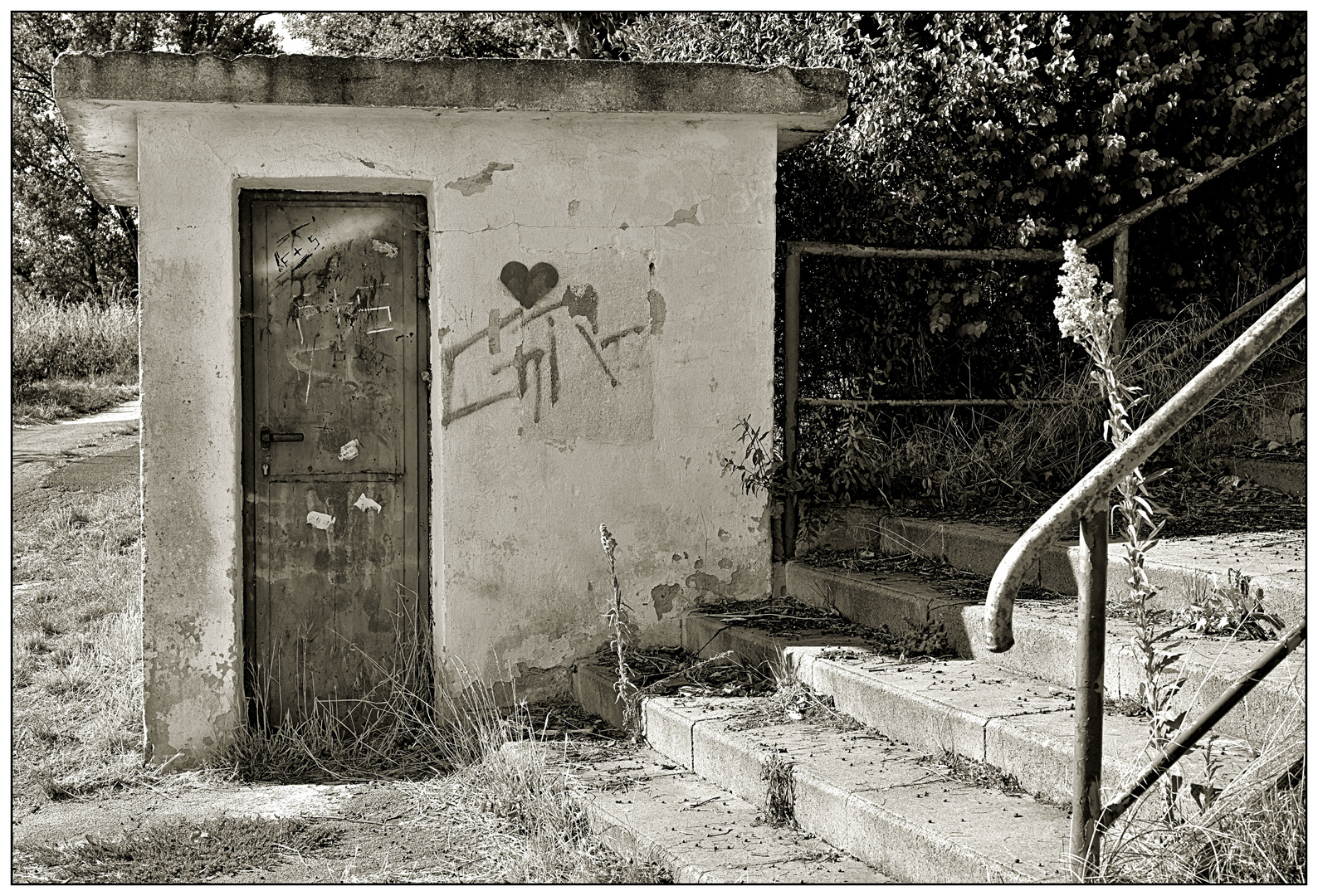 Der Weg zum Sportplatz