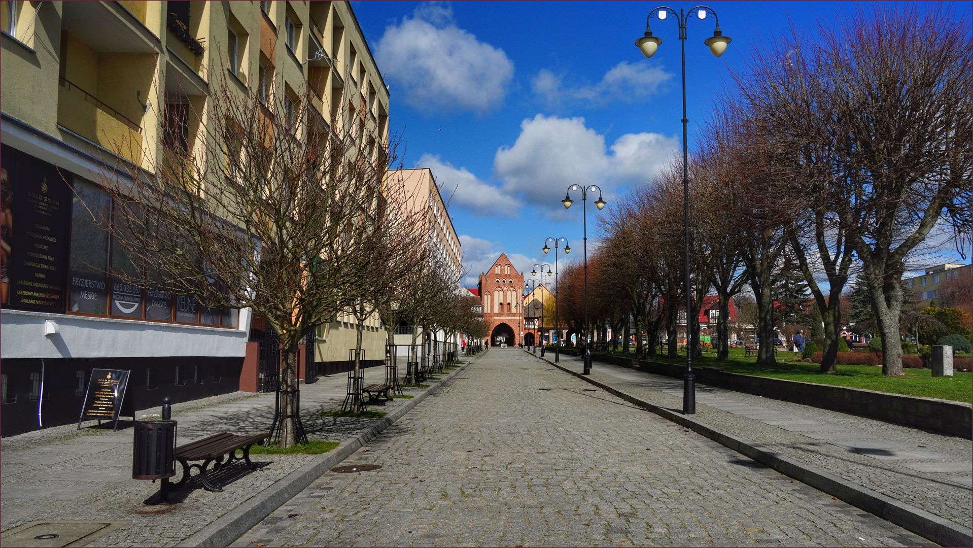 der Weg zum Steintor, Swidwin, Westpommern, früher: Schivelbein ...