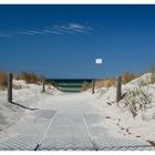 der Weg zum Strand