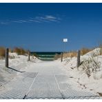 der Weg zum Strand