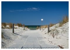 der Weg zum Strand