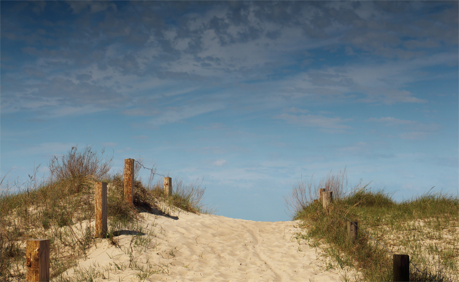 Der Weg zum Strand